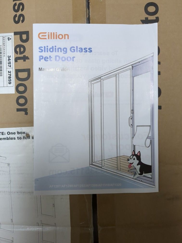 Eillion Sliding Glass Pet Door