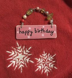 Happy Birthday Ceramic Ornaments Silvestri Collectible By Sandra Magsamen , $15