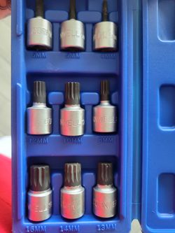 CBSM92TSS - 9 Piece 3/8” Drive XZN Triple Square Bit Set