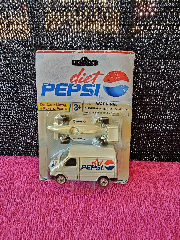 Golden Wheel Diet Pepsi Racing Car F1 Indy & Van Ford Transit Diecast Metal