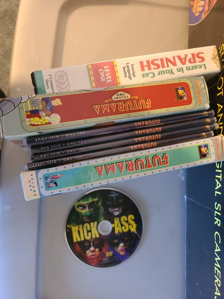 DVD dvds Futurama volume 1 2 3 kick ass Spanish