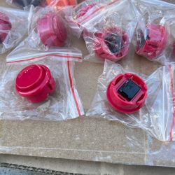 Brand New Red Arcade Buttons 
