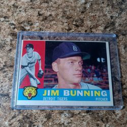 1960 Topps Jim Bunning Baseball Card #502.