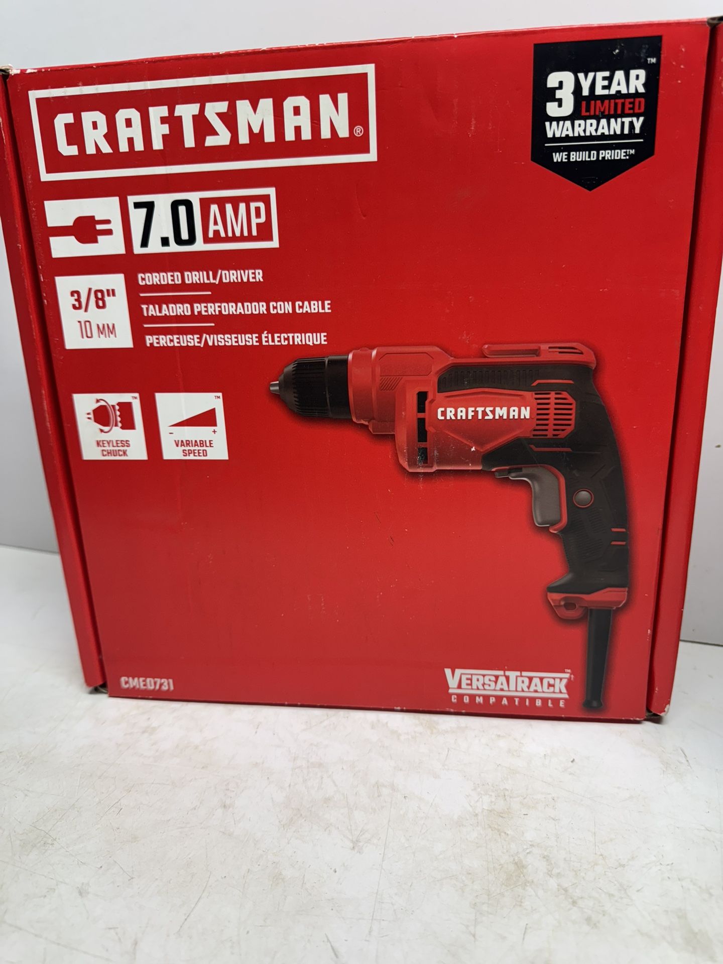 New Craftsman Corded 3/8” Drill. Must Pick Up