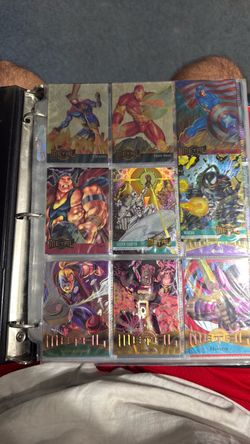 Marvel Metal Trading Cards in Binder