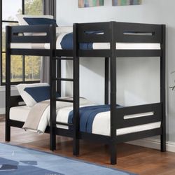 Twin Bunk Bed With Mattress 
