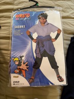 Sasuke Naruto Halloween Costume 12-14