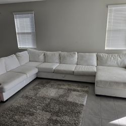 White Sectional 