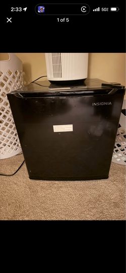 Insignia 1.7 Cu. Ft. Mini Fridge (Brand New condition - film on front and top for protection)