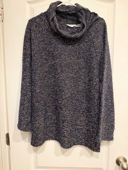 Cowl Neck Boucle Tunic Sweater