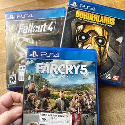 PS4 - Fallout 4, Borderlands Handsome Collection, Far cry 5