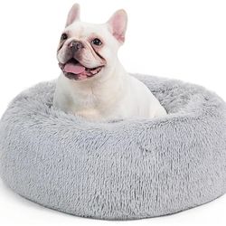 Bedsure Calming Dog Bed for Medium Dogs - Donut- New