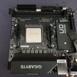 Itx Am4 Ryzen 5500 Cpu + Motherboard 