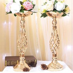 New Candle/flower Stands - Gold Or Silver 