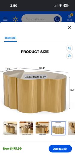 Stainless  Metal coffee table