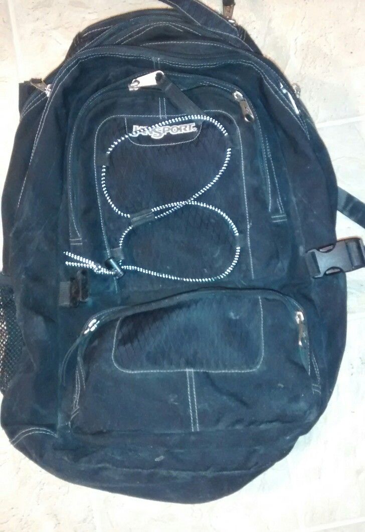 Jan Sport school or adventure back pack.