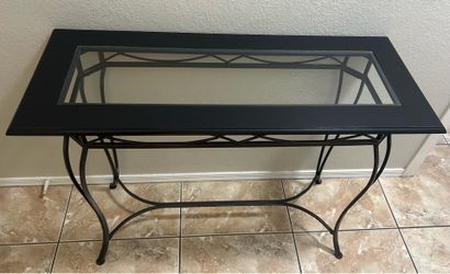 Glass top table