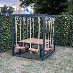 Outdoor Swing Table. 