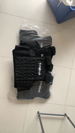 TOPGOUSA Black Tactical Weighted Vest