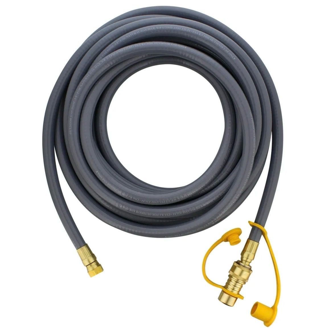 CALPOSE 15 Feet 3/8 Inch ID Natural Gas Grill Hose with Quick Connect Fittings
