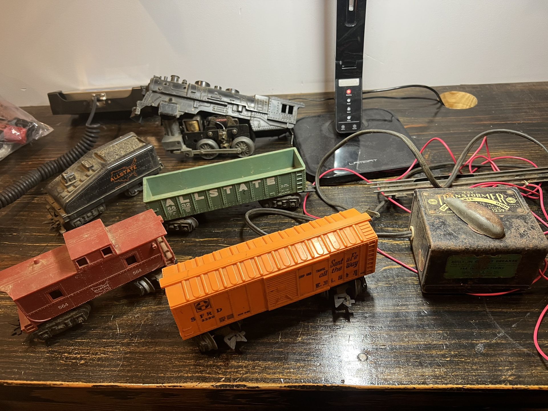 Old Dirty Train Set W Tracks