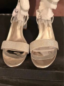 ShoeLAND Open Toe Ankle Strap Chunky Heel Sandals
