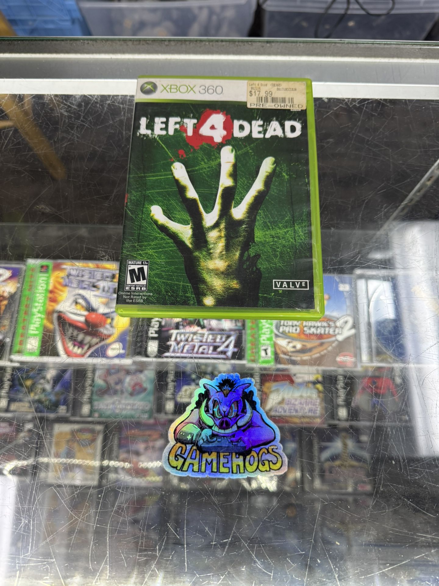 Left 4 Dead Xbox 360 $40 Gamehogs 11am-7pm