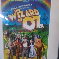 Wizard Of OZ play SIGNED and Framed Poster
