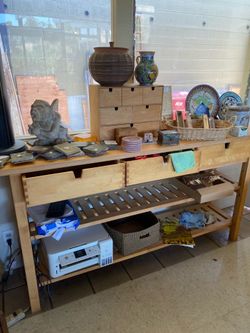 Wooden three drawer cabinet