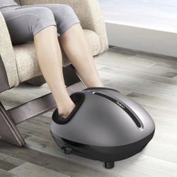 Food massager with rolling heat massage and air compression Incorporating kneading, shiatsu, air compression, and hand-emulational massage nodes, the