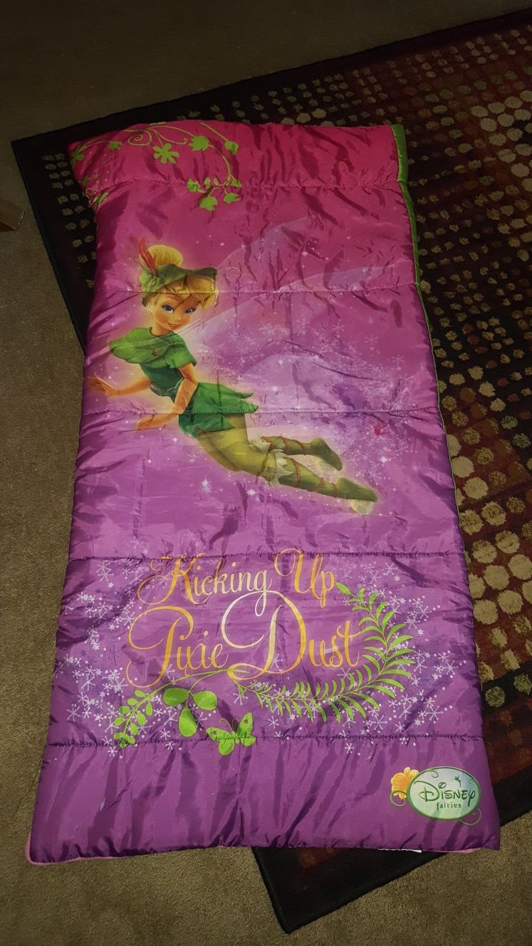 Toddler tinkerbell sleeping bag