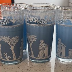 Janet Glass Company Jasper Antique Glass Pair