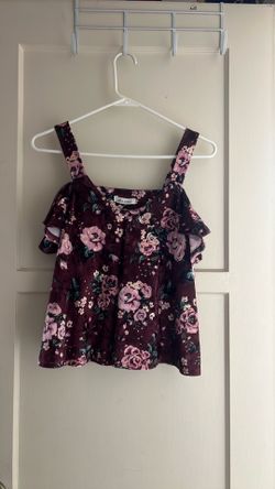 Self Esteem Floral Cold Shoulder Top 🌸