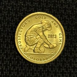 💥 1/10th Oz 24 K Gold  Coin From Colorado 💥