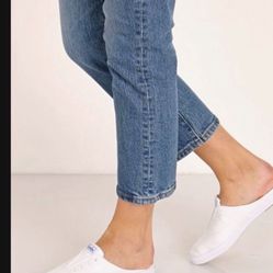 Size 9 Brand New Keds Slides Open shop back keds White Leather 