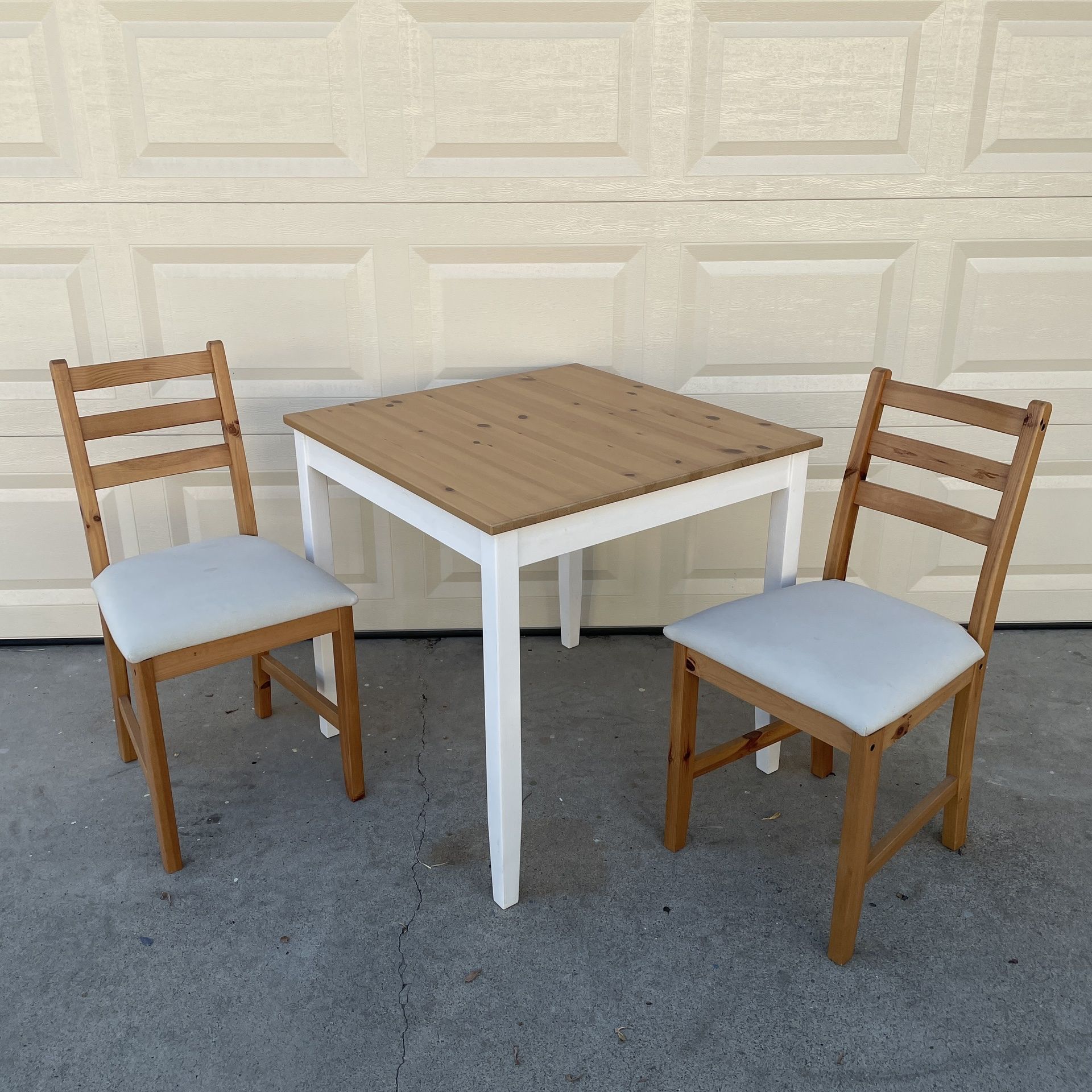 Ikea lerhamn table high quality and 2 chairs - Official Online Store