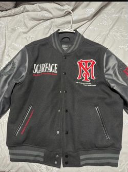Scar face leather jacket
