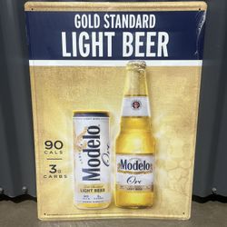 Modelo Oro Beer Tin Sign Man Cave Bar Garage 