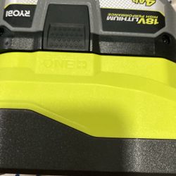 RYOBI 18v High Performance Battery And Fast Charger