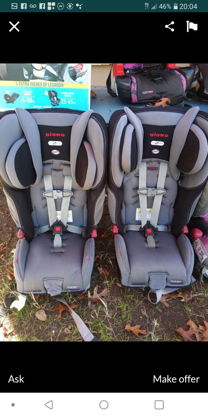 Diono brand car seat each 125 or both 200