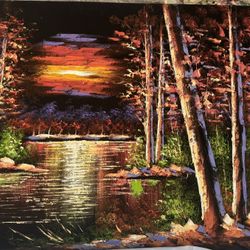 Hand Painting On Valvet