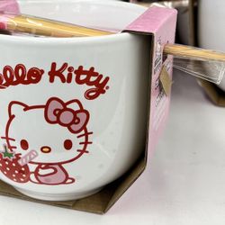 Hello Kitty Bowl with Chopsticks 