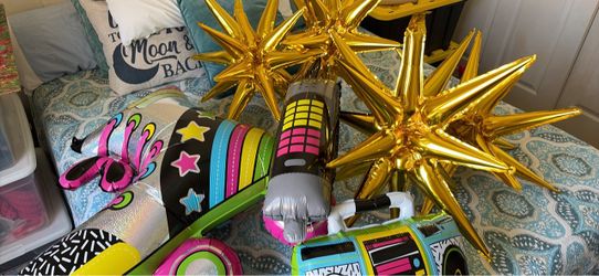 Party supplies 80s theme - pickup today