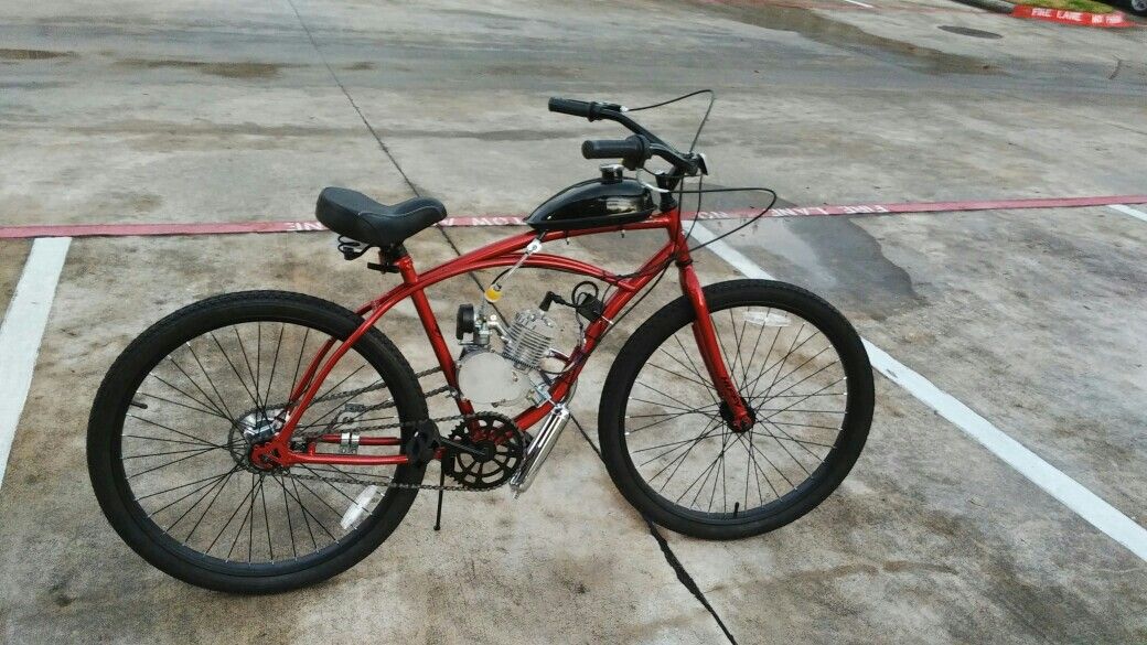 26" huffy Cranbrook with 49cc 2 stroke engine