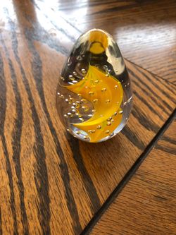 Spiral glass art 35$