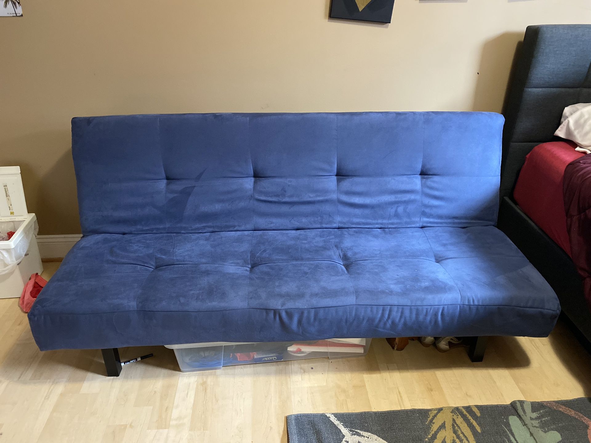 IKEA Blue Sleeper Sofa