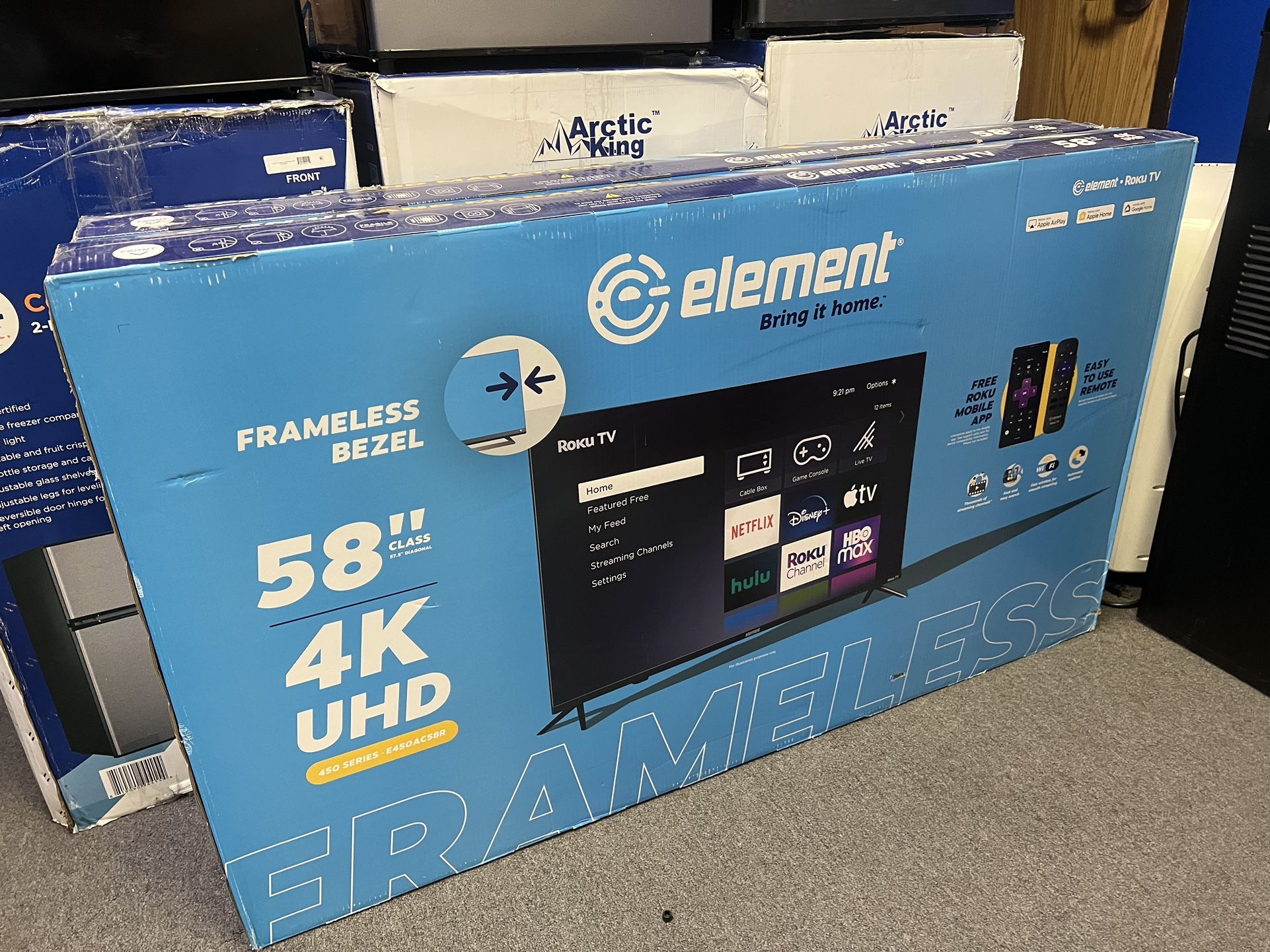 Element 58” 4K Roku Tv