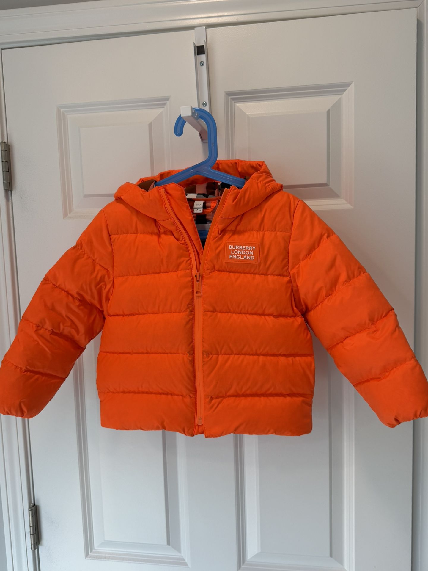 Burberry Kids Puffer Jacket (🍊Orange, size 4)
