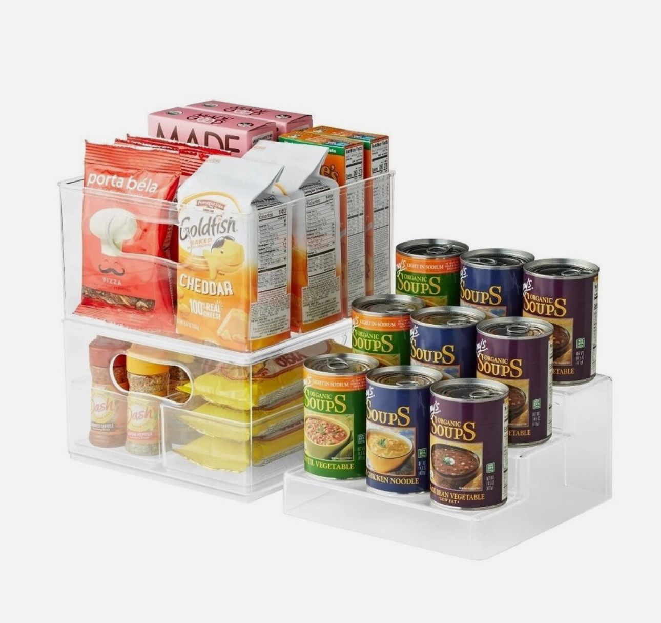 The Home Edit 5 Piece Pantry Edit, Plastic Storage System Kitchen Organization