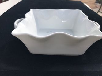 White porcelain dish